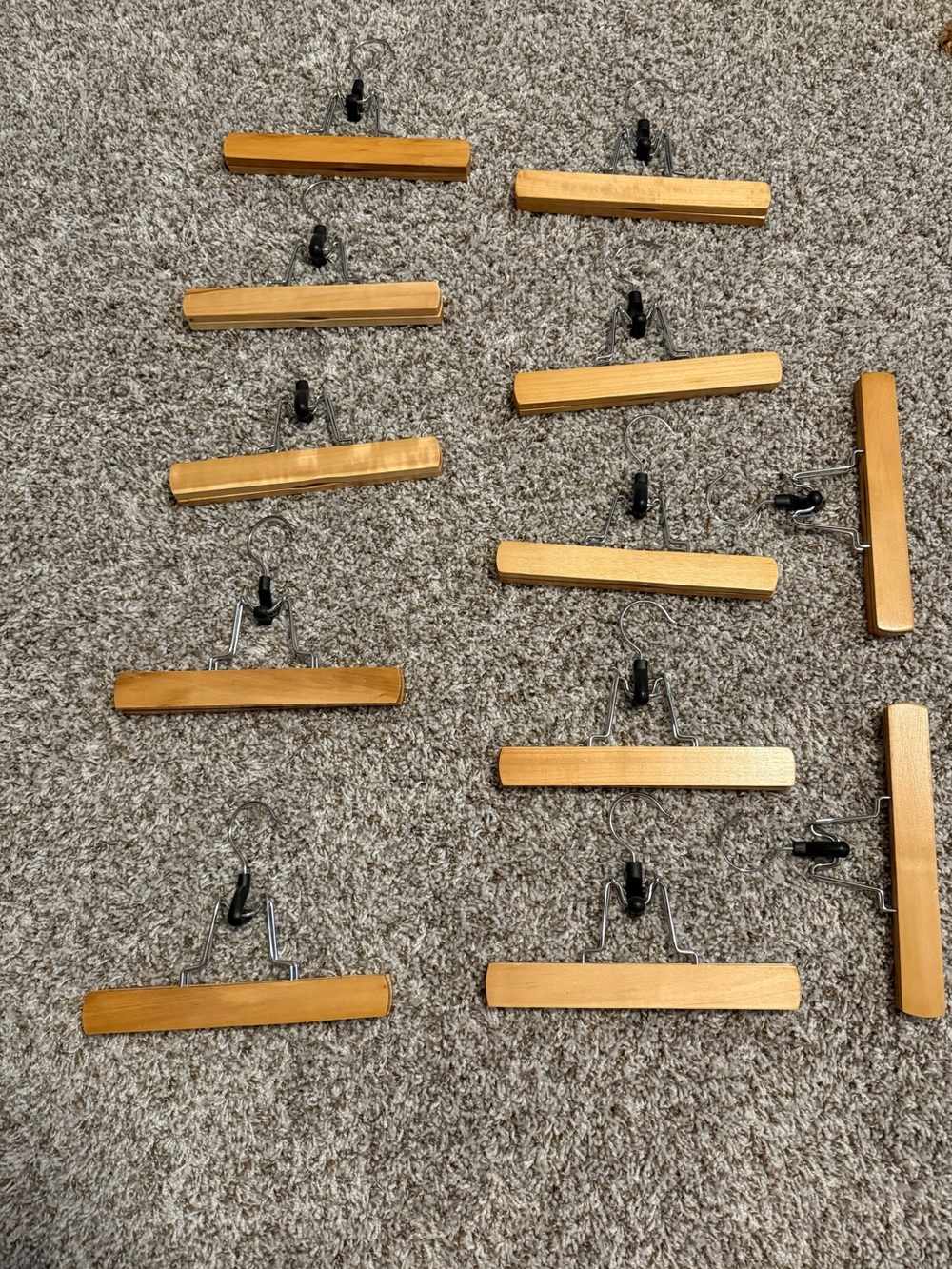 Wooden Clip Hanger Wall Decor - Natural Wood